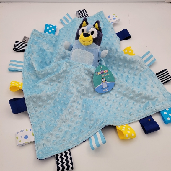 Lovey Bluey Plush Security Blanket, double minky 21 x 21. - Picture 2 of 14